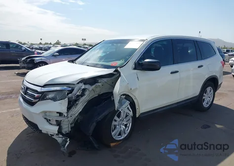 2016 Honda Pilot Lx z USA, uszkodzony, nr VIN 5FNYF5H13GB016670